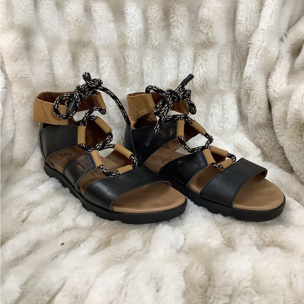 Womens SOREL Torpeda Lace II Gladiator Sandals-size 91/2